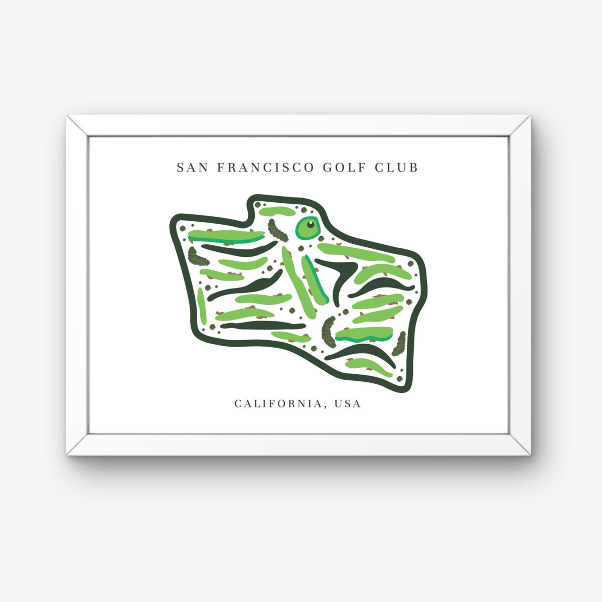 San Francisco Golf Club, Golf Course Print, California
