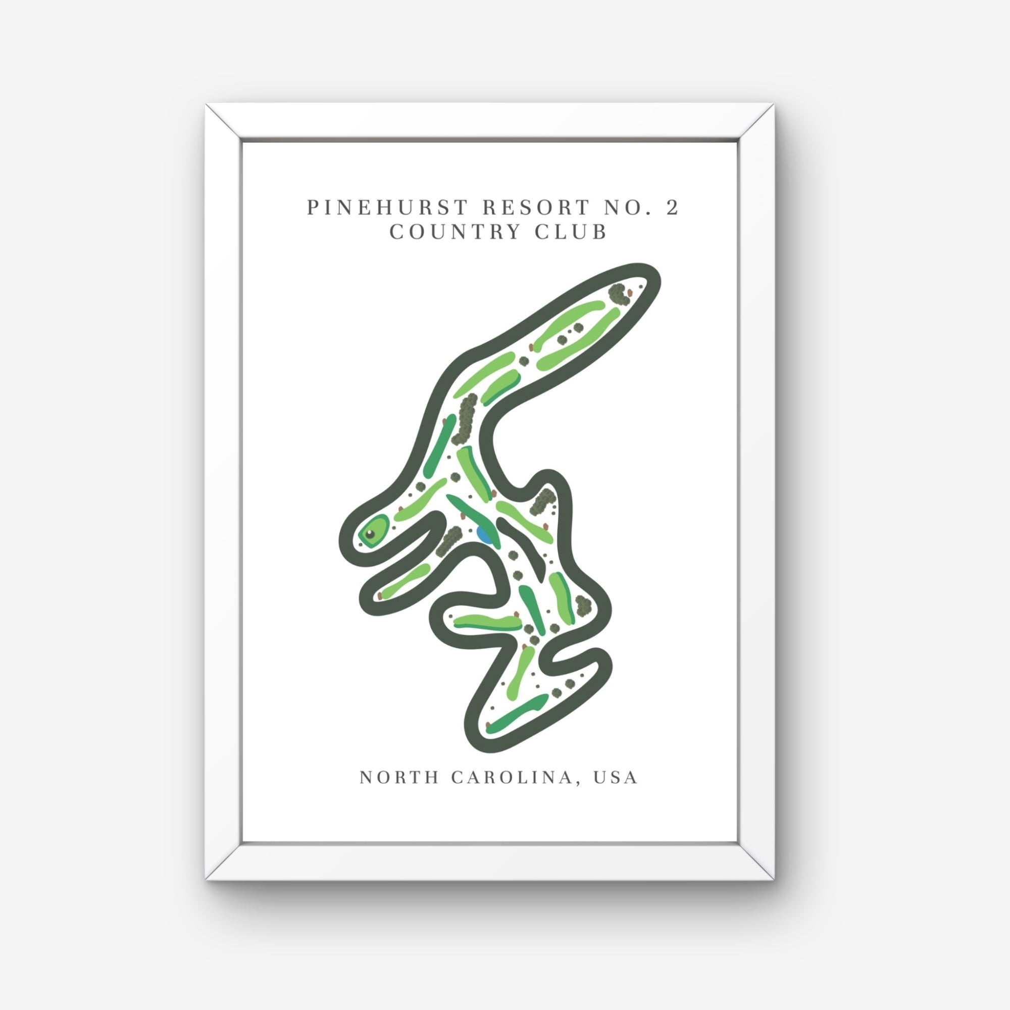 Pinehurst Resort No. 2 Country Club Golf Course Print, North Carolina