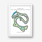 The Arnold Palmer Golf Course Golf Course Prints, Kahuku – Hawaii, Golf Map Artwork