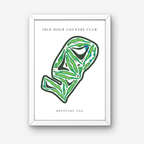 Idle Hour Country Club Golf Course Prints, Kentucky, Golf Map Artwork