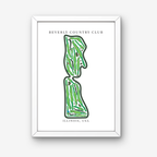 Beverly Country Club Golf Course Prints, Illinois, Golf Map Artwork