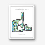 Tiburón Golf Club Golf Course Prints, Florida, Golf Map Artwork