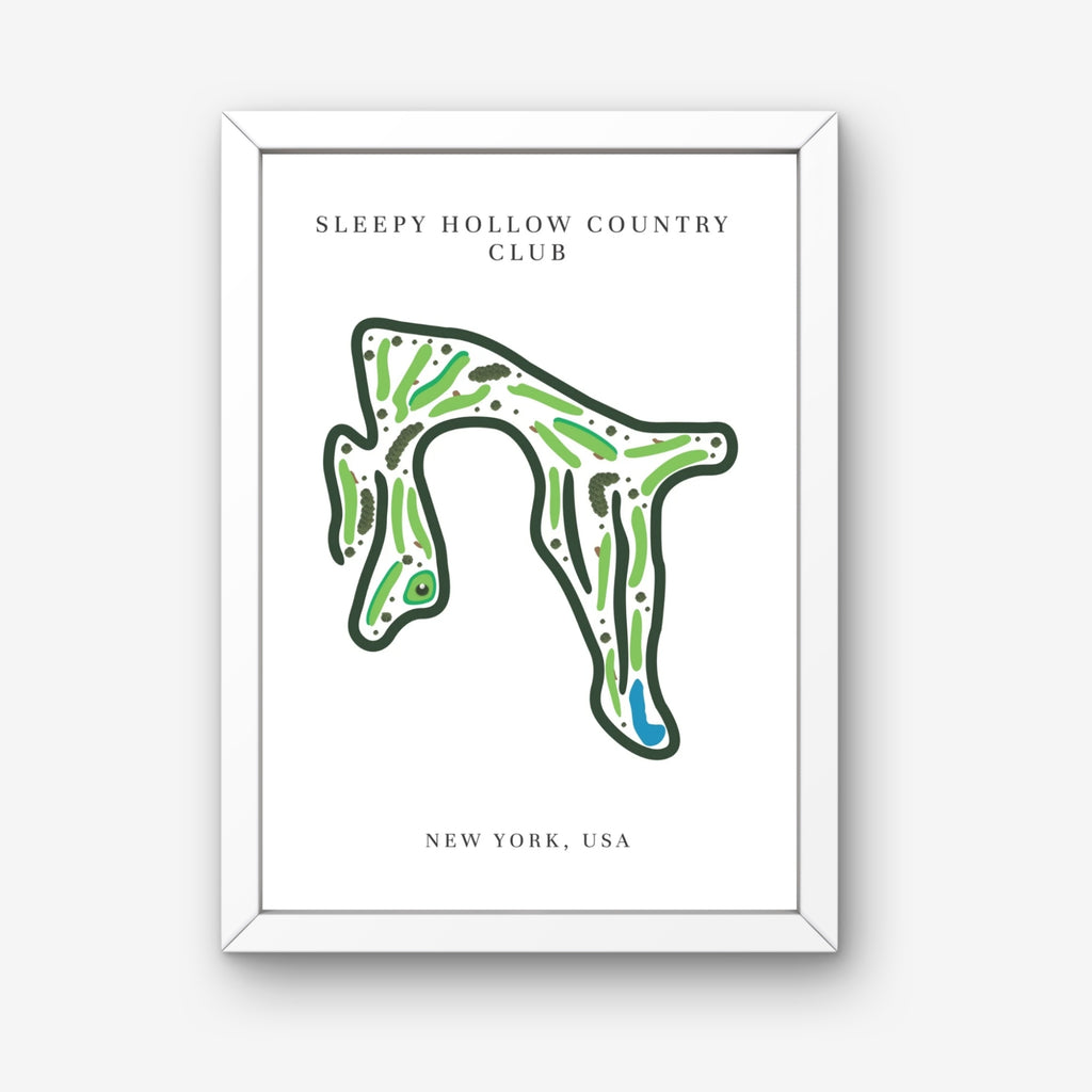 Sleepy Hollow Country Club Golf Course Print, New York, Golf Map artworks