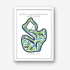 Disney's Lake Buena Vista Golf Course Prints, Florida, Golf Map Artwork
