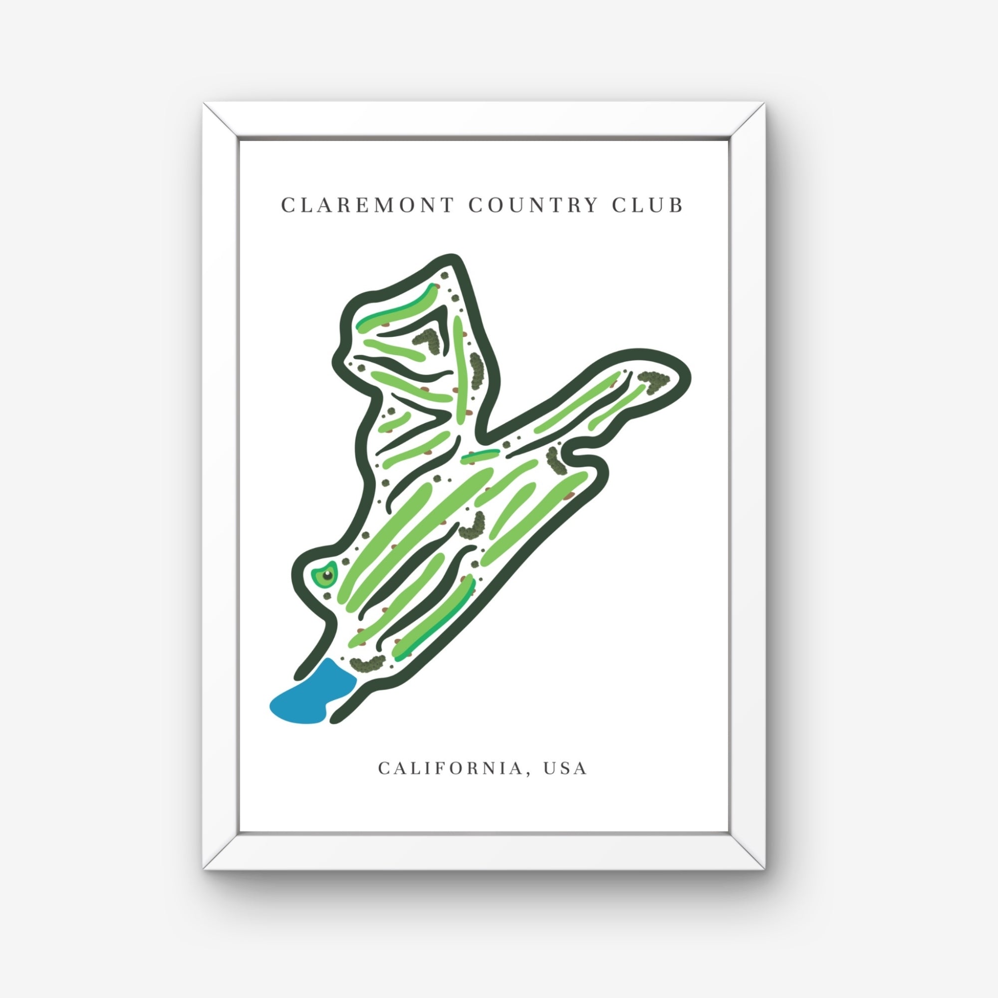 Claremont Country Club, Golf Course Print, California