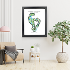 Custom Golf Course Map Print for Golf Lovers