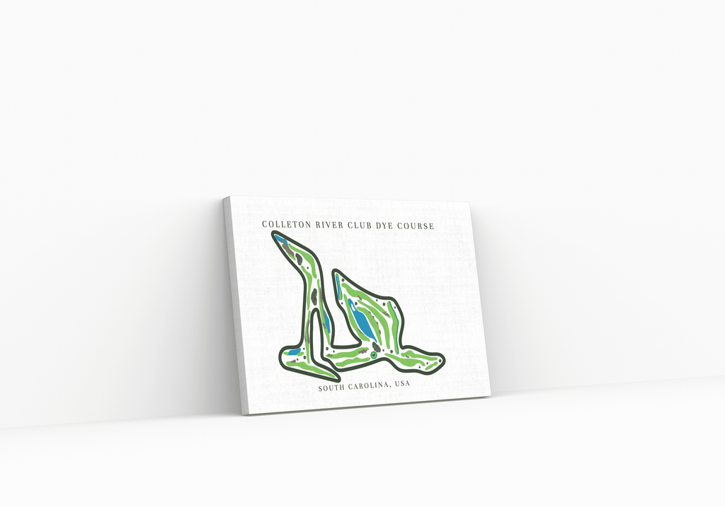 Colleton River Club Dye Course Golf Course Canvas Print, South Carolina