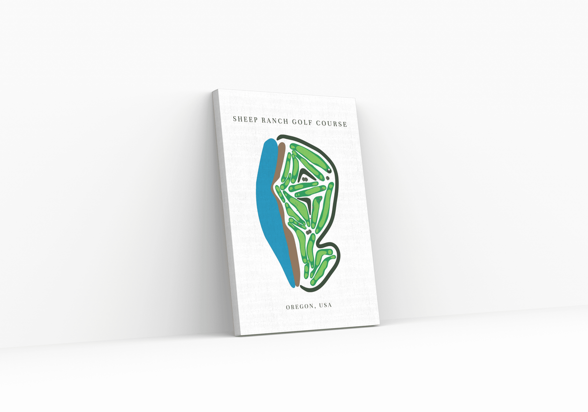 Sheep Ranch Golf Course, Golf Course Canvas Print, Oregon