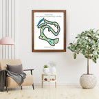 The Arnold Palmer Golf Course Golf Course Prints, Kahuku – Hawaii, Golf Map Artwork image