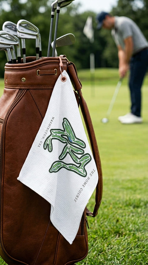 The Home Course, Washington  | Golf Course Print Towels | Golf Course Microfiber image 0