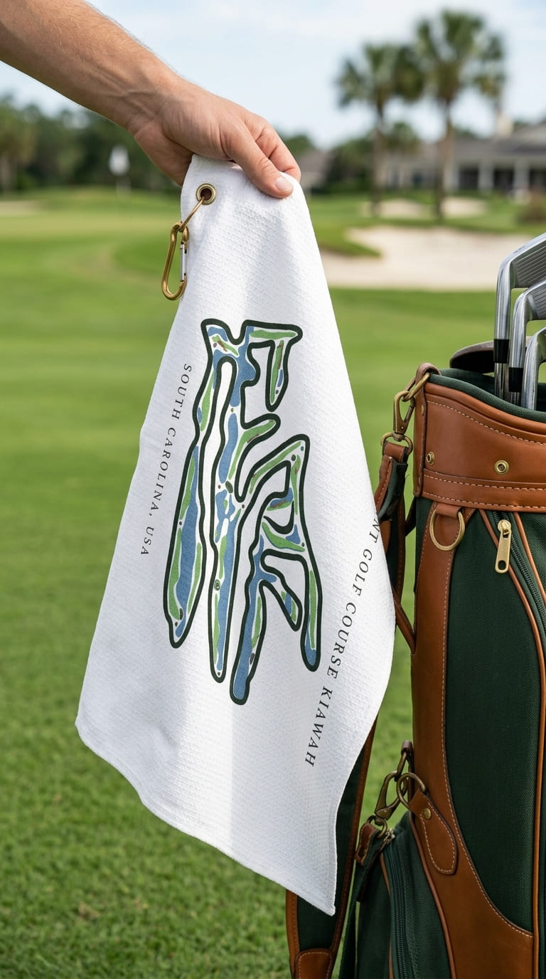 Osprey point golf course kiawah South carolina | Golf Course Print Towels | Golf Course Microfiber image 1