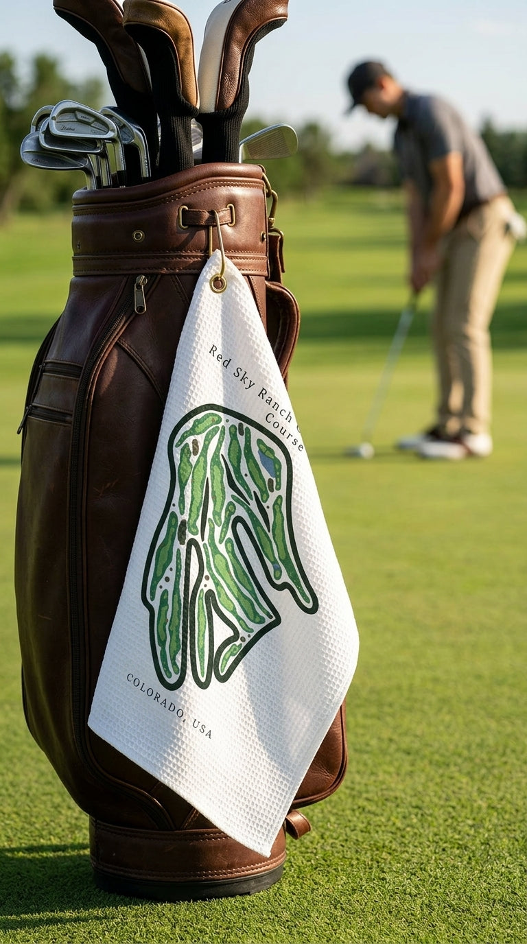Red Sky Ranch Club Norman Course, Colorado  | Golf Course Print Towels | Golf Course Microfiber image 0