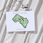 Meadow Club Fairfax, Golf Course Print, California, Golf Map Artworks
