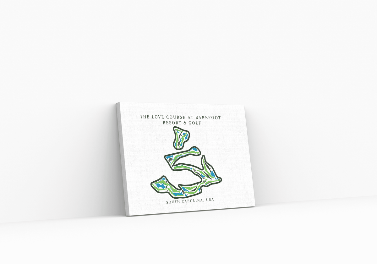 The Love Course at Barefoot Resort & Golf Golf Course Canvas Print, South Carolina