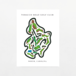 Tobacco Road Golf Club Map Print, Sanford - North Carolina