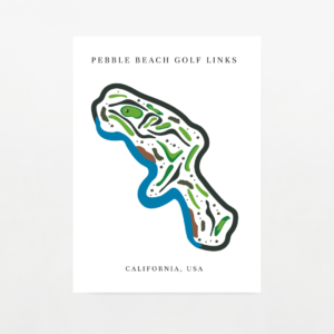 California Golf Course Map Print