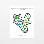 University of Georgia Map Print, Athens - Georgia