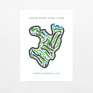 North Carolina Golf Course Map Print