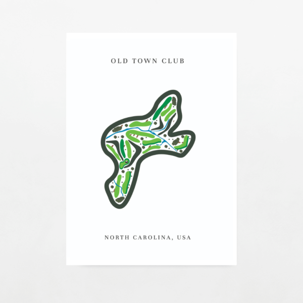 North Carolina Golf Course Map Print