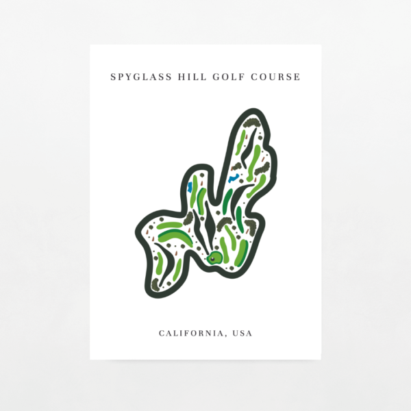 California Golf Course Map Print