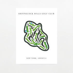 New York Golf Course Map Print