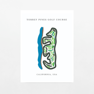 California Golf Course Map Print