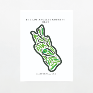 California Golf Course Map Print