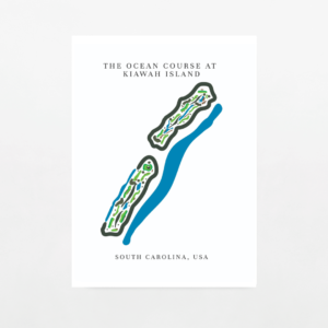 South Carolina Golf Map Print