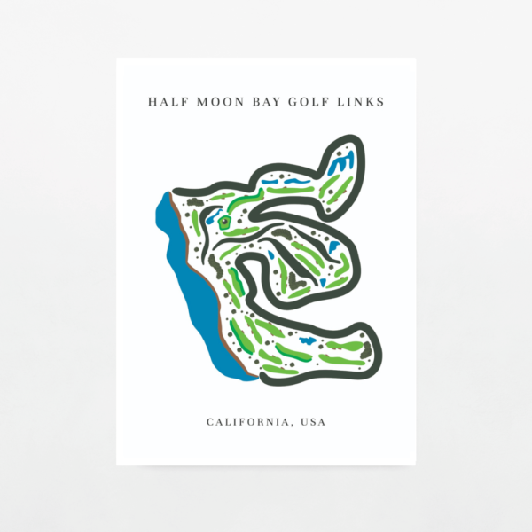 California Golf Map Print