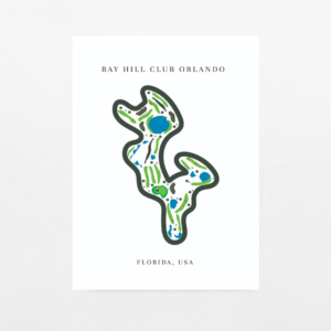 Florida Golf Map Print