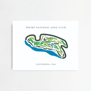 California Golf Map Print