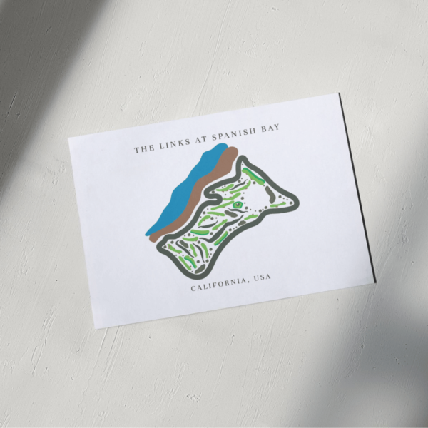 California Golf Map Print