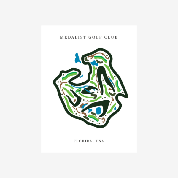 Medalist Golf Club Map Print, Florida