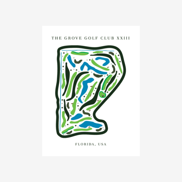 The Grove Golf Club XXIII Map Print, Florida