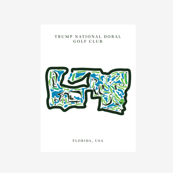 Trump National Doral Map Print, Florida