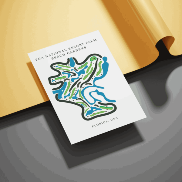 PGA National Resort Map Print, Palm Beach Gardens – Florida