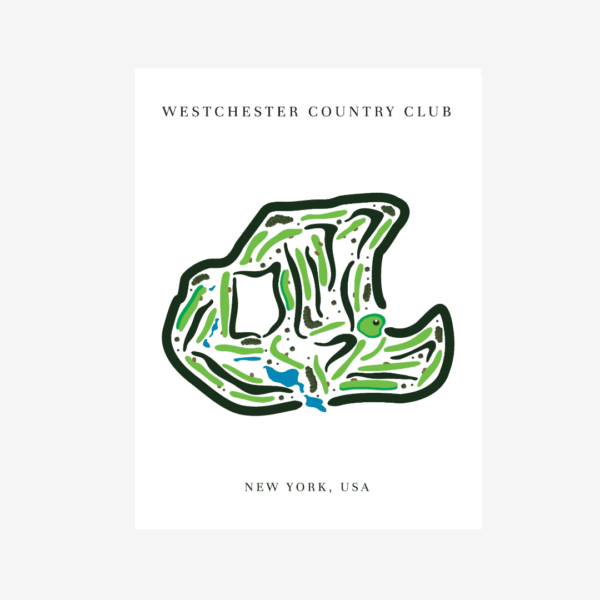 Westchester Country Club Map Print, New York