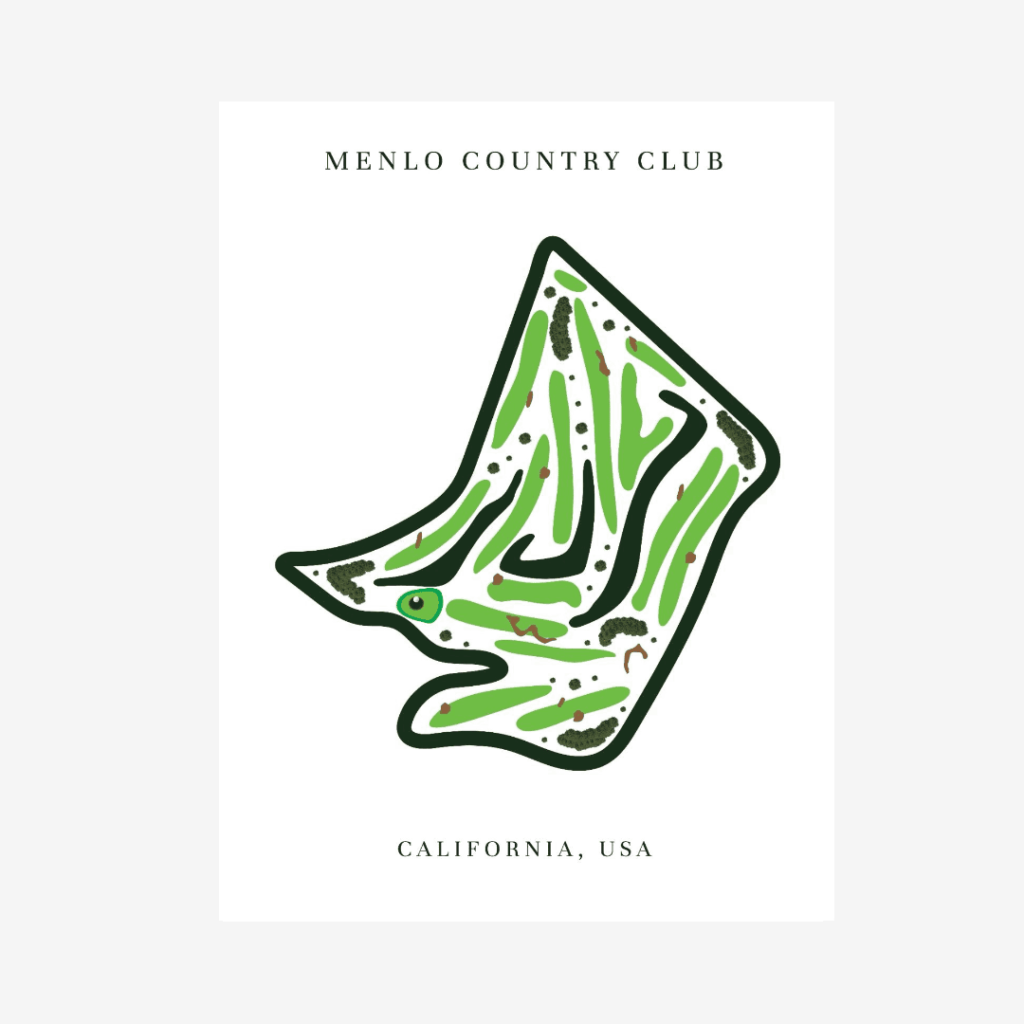 Menlo Country Club, Golf Course Print, California