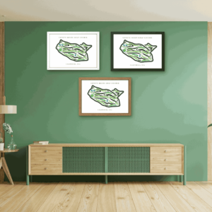 Coyote Moon Golf Course Map Print, California