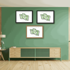 San Francisco Golf Club Map Print, California