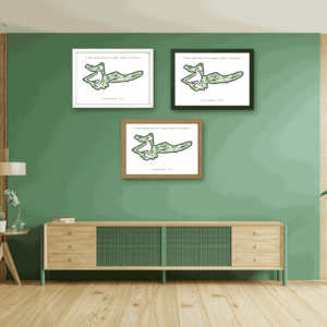 Pine Mountain Lake Golf Course Map Print, California