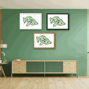 Presidio Golf Course Map Print, California