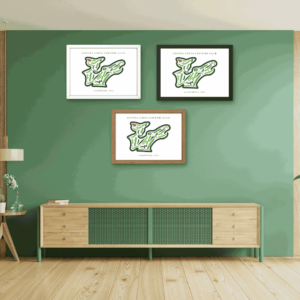 Contra Costa Country Club Map Print, California