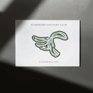 Eldorado Country Club Map Print, California