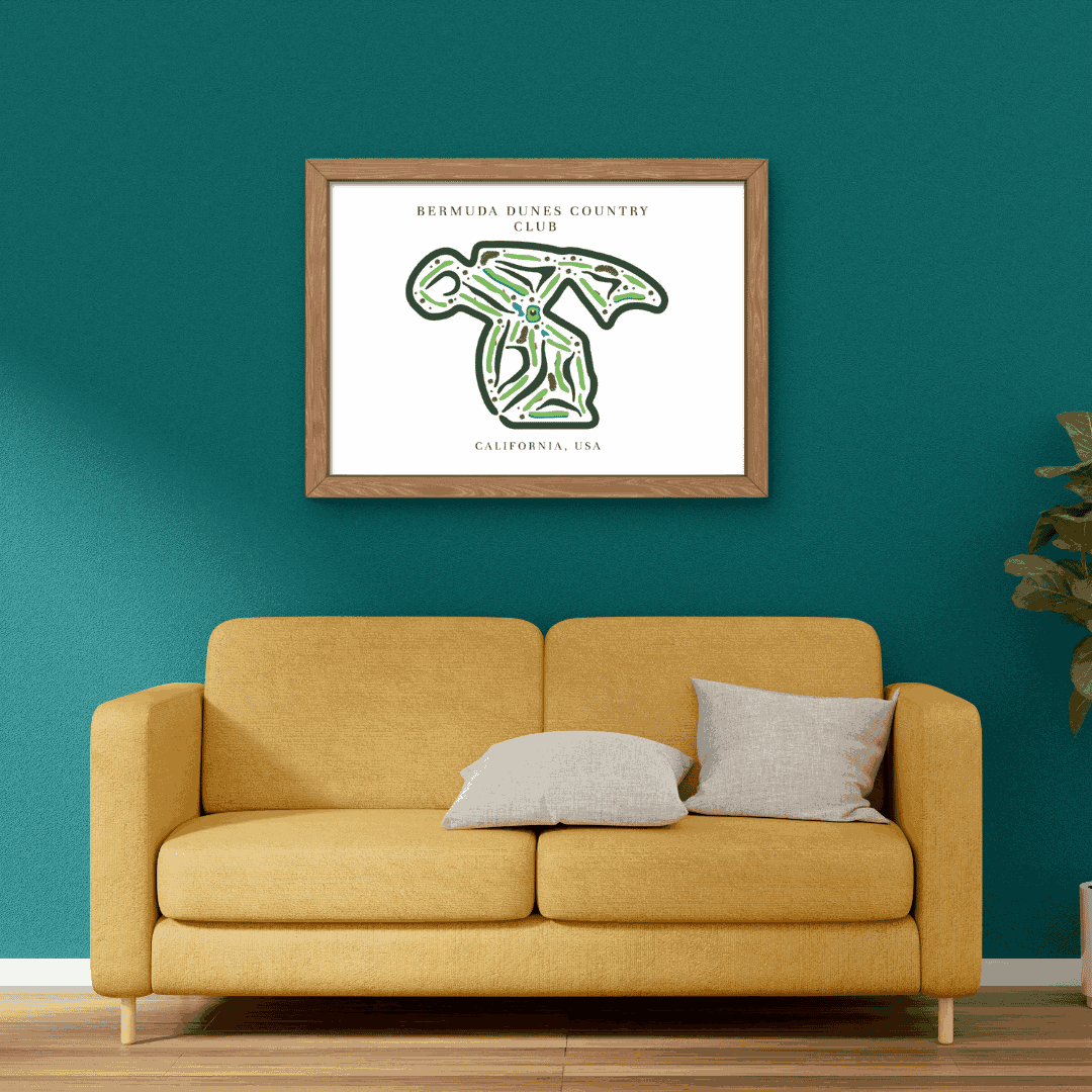 Bermuda Dunes Country Club Map Print, California
