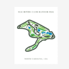 Elk River Club Golf Course Print, North Carolina, Golf Map Artworks