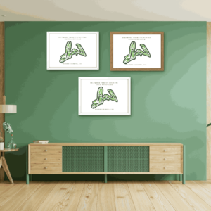 Biltmore Forest Country Club Map Print, Asheville – North Carolina