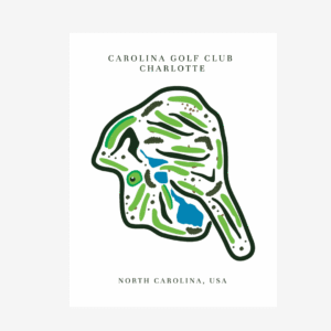 Carolina Golf Club Golf Course Print, North Carolina, Golf Map artworks