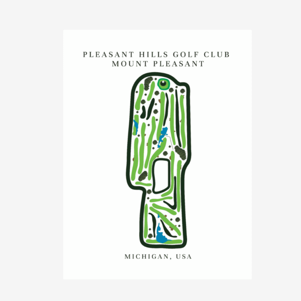 Pleasant Hills Golf Club, Golf Course Prints, Michigan