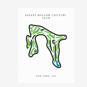 Sleepy Hollow Country Club Golf Course Print, New York, Golf Map artworks